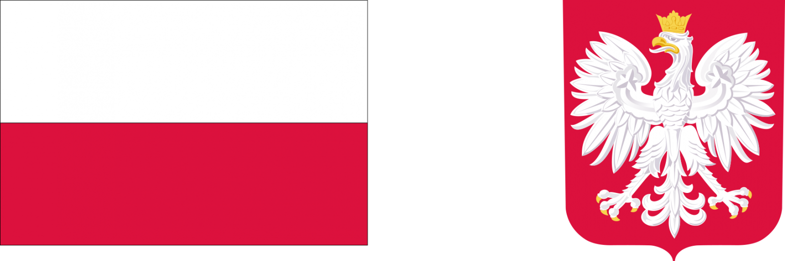 grafika: flaga Polski i herb