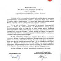 Wspólne Stanowisko Rady Miasta Puławy i Prezydenta Miasta Puławy z dnia 24 lutego 2022 r. w sprawie wyrażenia solidarności z narodem ukraińskim 