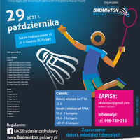 2 Turniej Badmintona plakat